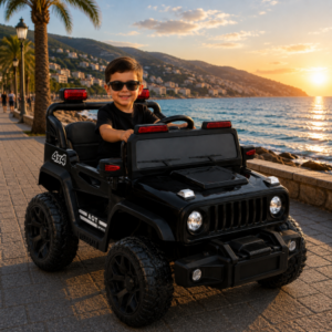 საბავშვო ელექტრო მანქანა Jeep M-60D-B (2 ძრავა, 12V)