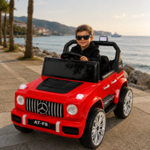 საბავშვო ელექტრო მანქანა Mercedes MR616-R (2 ძრავა, 12V)