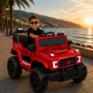 საბავშვო ელექტრო მანქანა Mercedes J-60E-R (2 ძრავა, 12V)