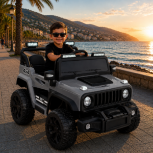 საბავშვო ელექტრო მანქანა Jeep M-60D-C (2 ძრავა, 12V)