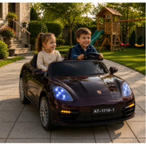 საბავშვო ელექტრო მანქანა Porsche AT-1719-R (2 ძრავა, 12V)