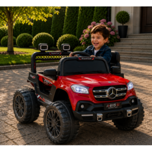 საბავშვო ელექტრო მანქანა Mercedes-Benz D-615R (2 ძრავა, 12V)