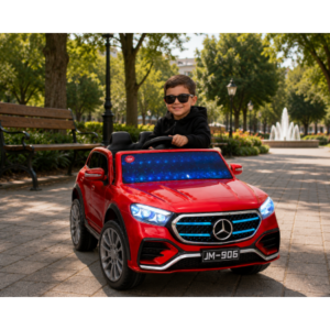 საბავშვო ელექტრო მანქანა Mercedes JM-906-R (2 ძრავა, 12V)