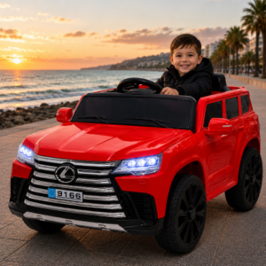 საბავშვო ელექტრო მანქანა Lexus 9166-R (4 ძრავა, 12V)