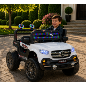 საბავშვო ელექტრო მანქანა Mercedes-Benz D-615W (2 ძრავა, 12V)