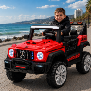 საბავშვო ელექტრო მანქანა MercedesF-9688-R (4 ძრავა, 12V)