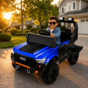 საბავშვო ელექტრო მანქანა AUDI GM-502-BLU (2 ძრავა, 12V)