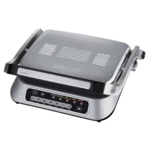Sencor SBG 6031SS Non-stick grill plates, open 90° / open 180°, 30 × 25 cm, 314 x 235 x 135 Power input 1000 W