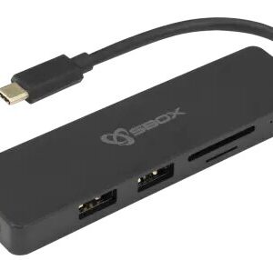 ADAPTER SBOX USB TYPE-C->HDMI/USB-3.0/SD+TF - 5u1 - TCA-51
