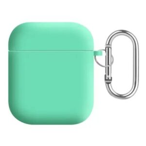 For Apple AirPods 2nd gen. Silicone+PC Lining Protective Cover - Spearmint Green