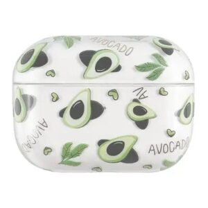 For Apple AirPods Pro (Gen 2) (USB-C) / Pro 2 Hard PC Earbud Case Lacquered Fruit Flower Pattern Bluetooth Earphone Protective Cover - Style A