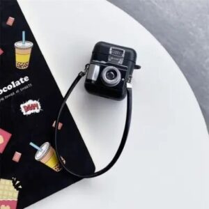 For Apple AirPods 2nd gen.Earphone Box Cover Camera Shaped Silicone Case