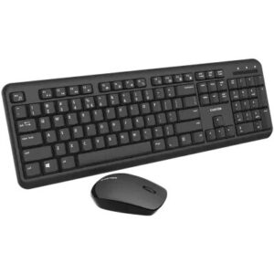 CANYON SET-W20 UK/US Keyboard+Mouse Velvet  Wireless Black