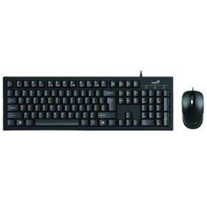 Genius Wired Keyboard and Mouse Combo KM-100SE Black
