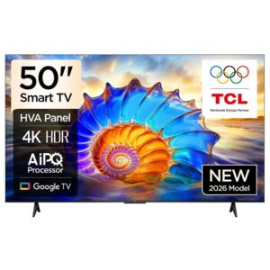 TV 50"(127cm)/ TCL 50V6D Google TV  4K  HDR10 WiFi5 BT5.2 Dolby Audio 10W 200X200