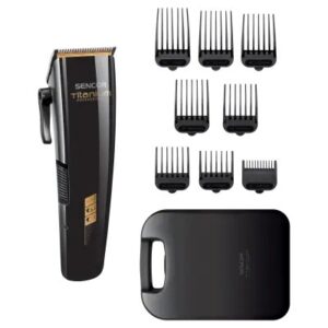 Sencor SHP 8400BK Hair Clipper, charge -2 h, Blade width 46 mm,Cleaning brush, 8 exchangeable height attachments, 174 × 52 × 32